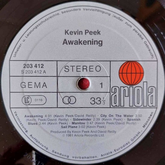 Kevin Peek Awakening 1981 I Plak Sesi